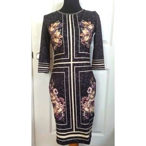 Sabra Floral Siyah Dress Size Medium